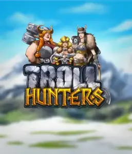 Enter the realm of "Troll Hunters," where bold Viking warriors are poised to battle their foes. The logo features a pair of Vikings, male and female, equipped with weapons, with a frosty landscape. They emanate strength and courage, reflecting the core of the game's adventurous theme.